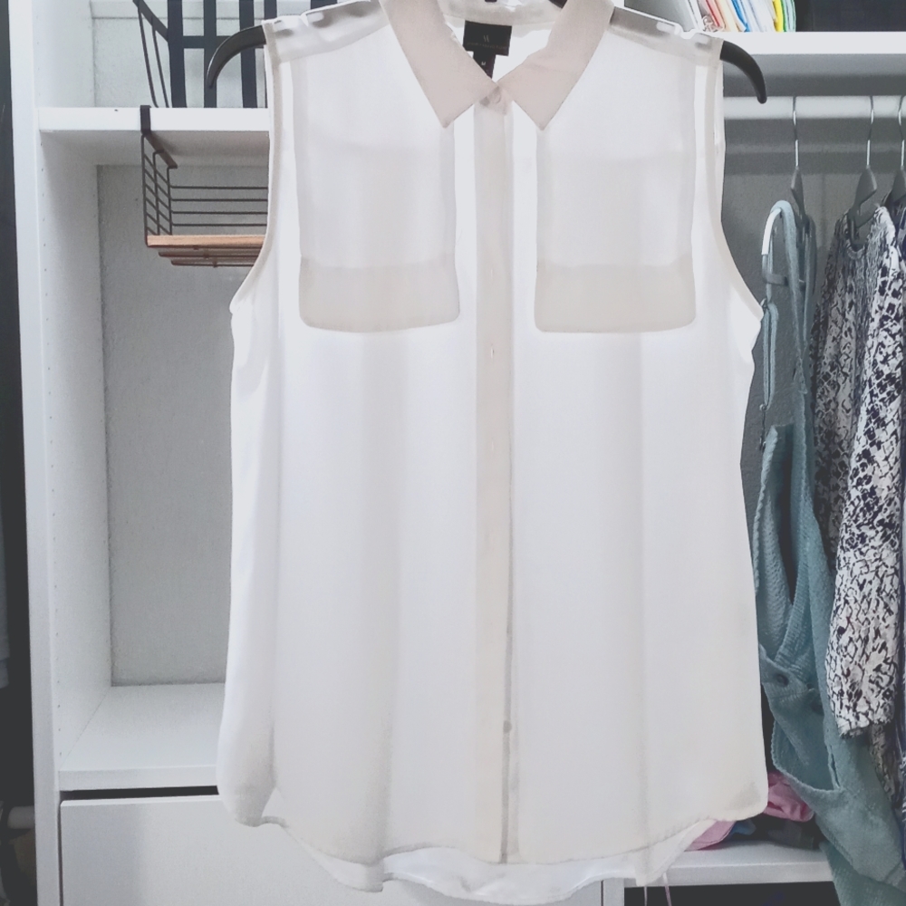 Worthington blouse white medium
